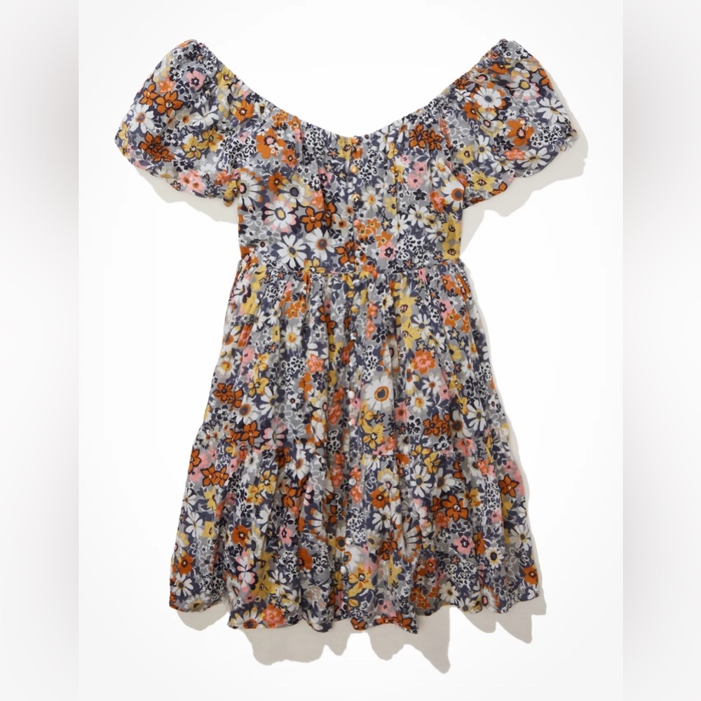 American Eagle Outfitters Floral Button-Front Mini Dress - Picture 4 of 8